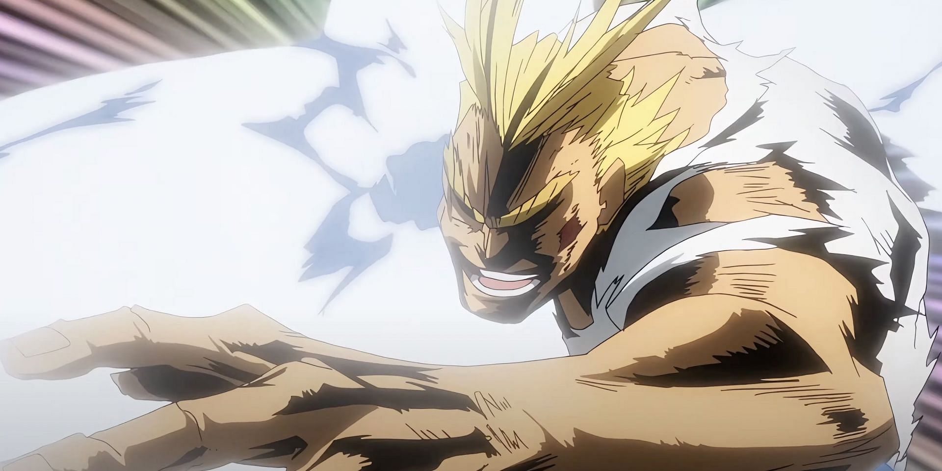 All Might as seen in anime (Image via Studio Bones)