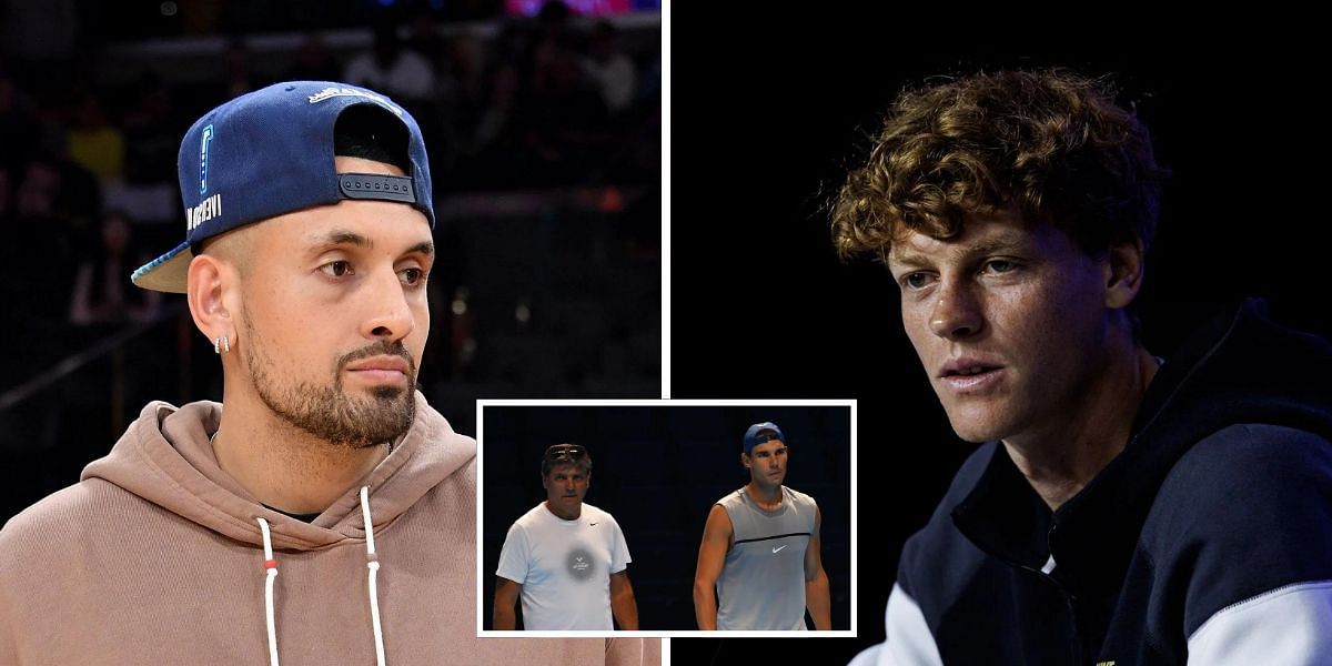 Nick Kyrgios lashes out at Toni Nadal for his opinion on Jannik Sinner case (Images: GETTY)