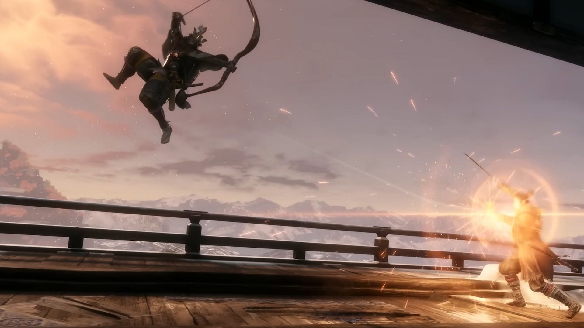 A boss fight in Sekiro (Image via PlayStation)