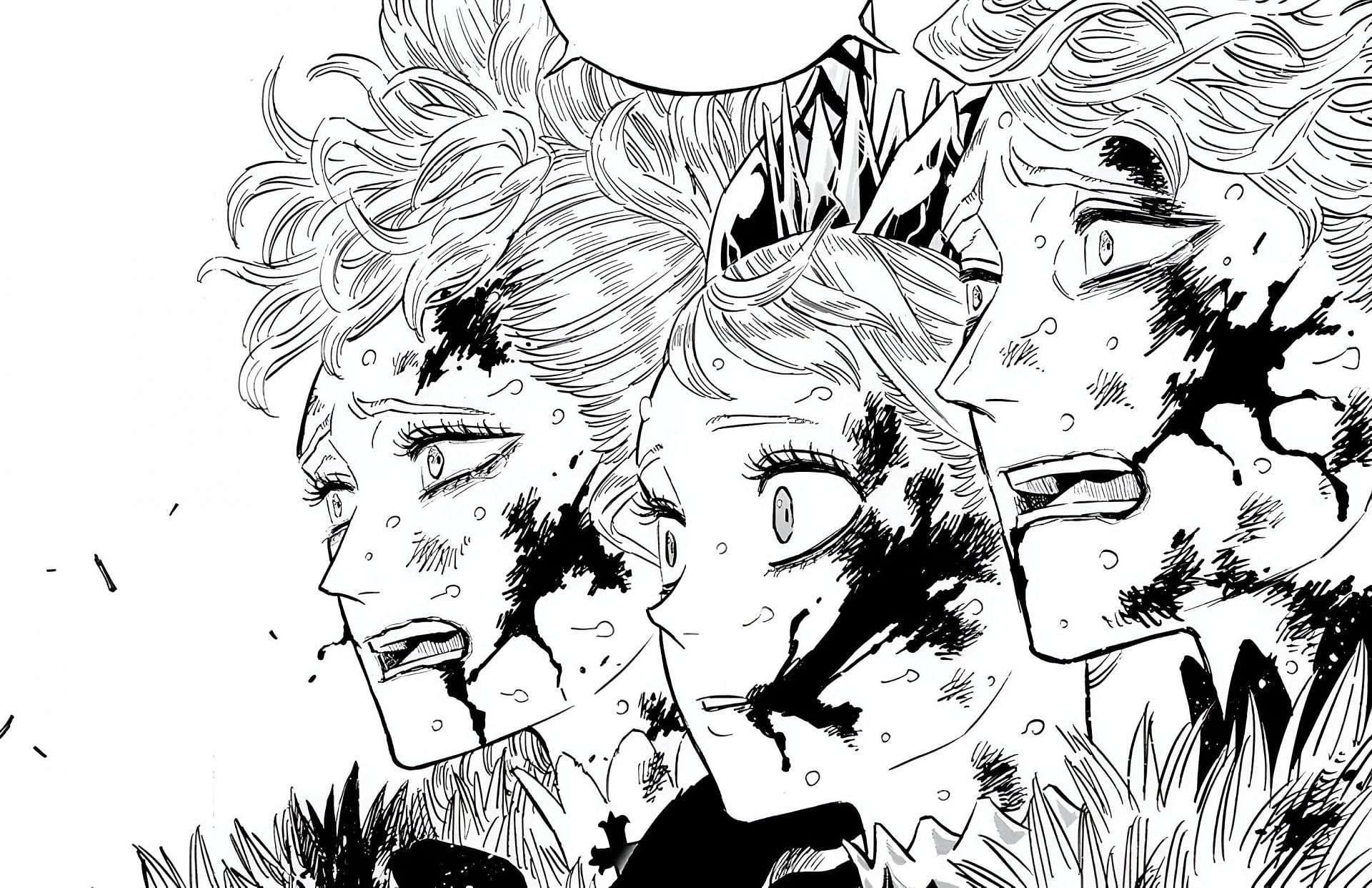 Nebra, Noelle, and Solid as seen in Black Clover chapter 373 (Image via Shueisha)