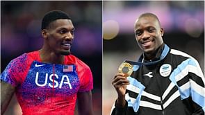 "Tell my kids this was Nelson Mandela" - Fred Kerley reacts to Letsile Tebogo receiving grand welcome in Botswana after Paris Olympics exploits