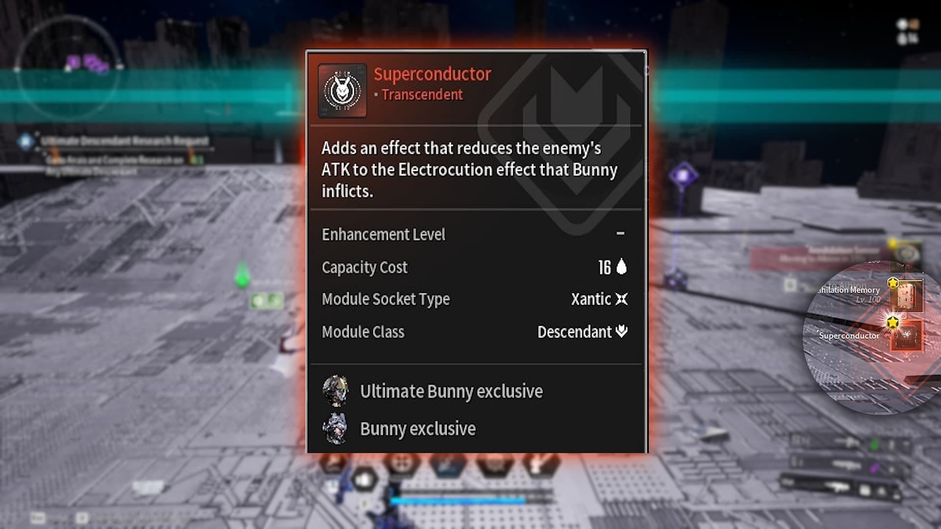 Explore how to get Superconductor mod in The First Descendant with Bunny