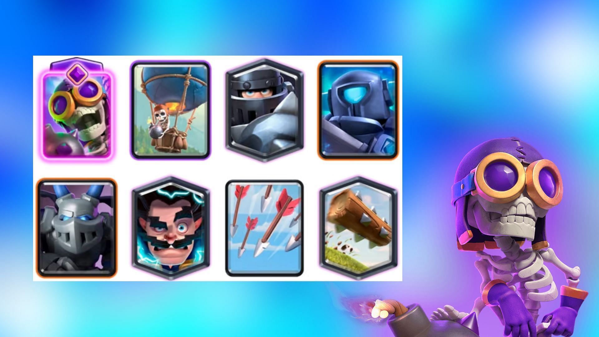 Loon MK EWiz MegaM battle deck in Clash Royale (Image via Supercell)