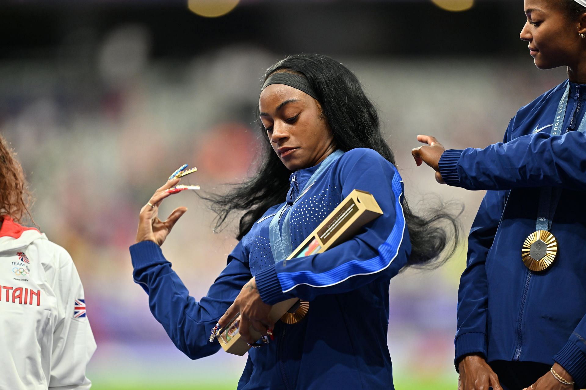 Sha&#039;Carri Richardson at the Olympic Games Paris 2024 - Athletics - Source: Getty