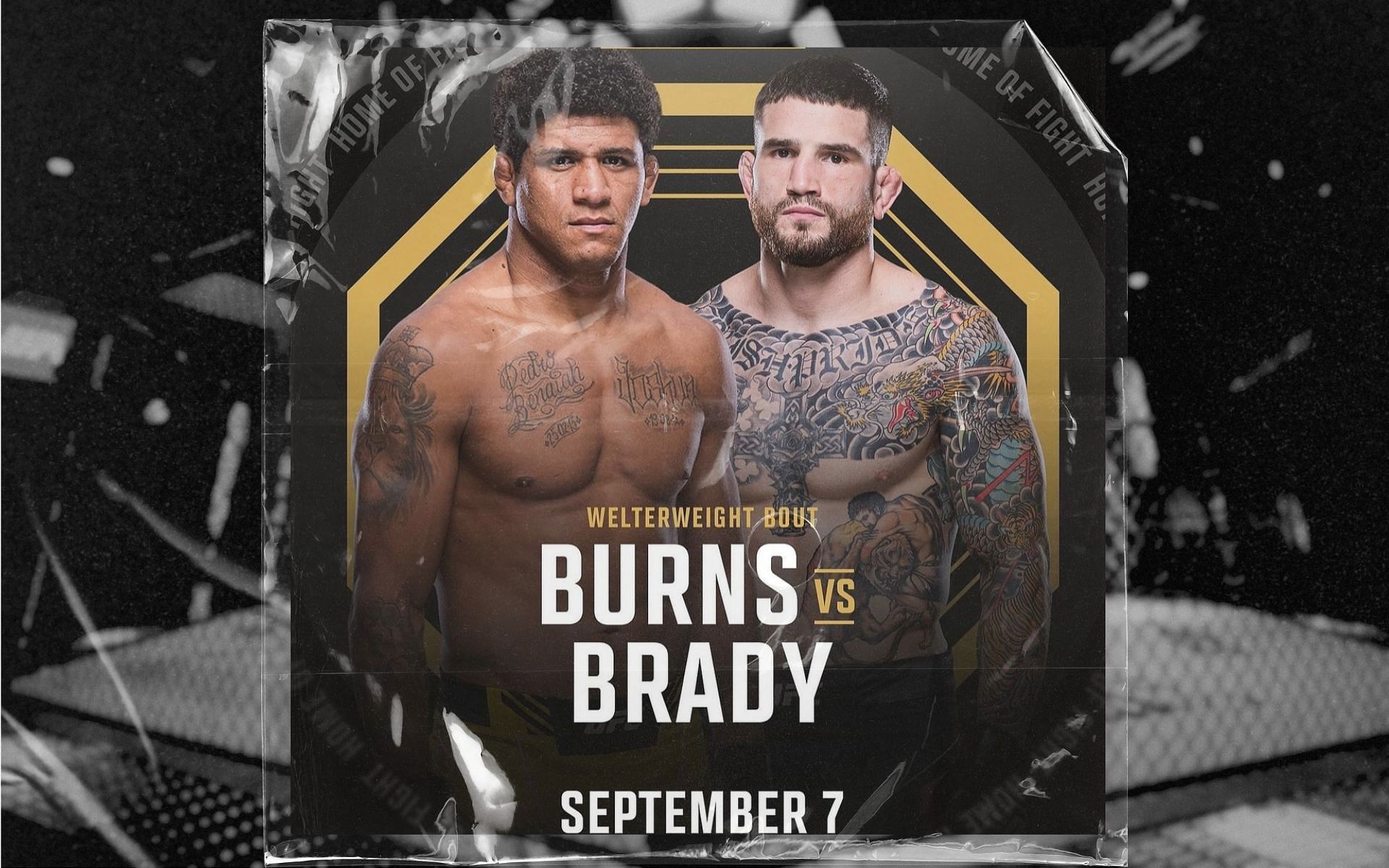 UFC Vegas 97 features welterweight bout between Gilbert Burns and Sean Brady. [Image courtesy: @gilbert_burns] 