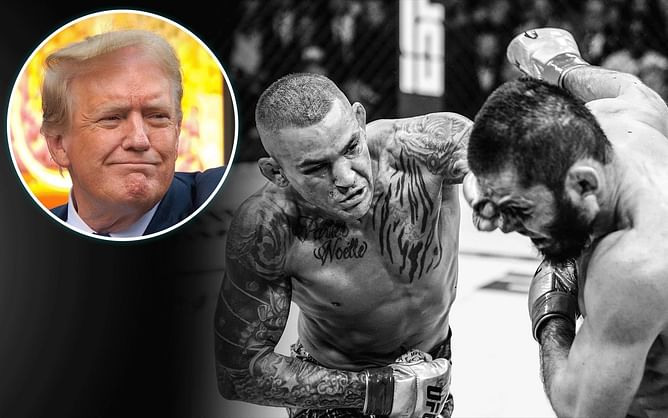 Donald Trump lauds "warrior" Dustin Poirier, discusses Islam Makhachev title fight at UFC 302: "He didn't lose that fight"