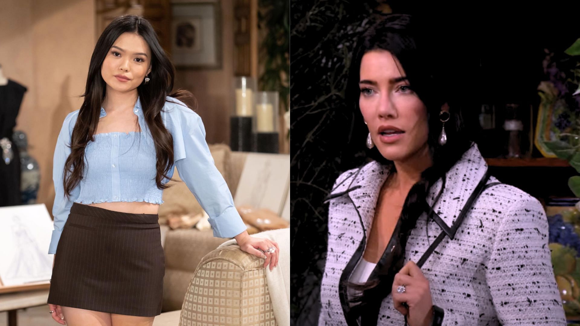 Luna&#039;s secret put Steffy in danger (Image via Insagram/@boldandbeautifulcbs and YouTube/@boldandbeautiful)