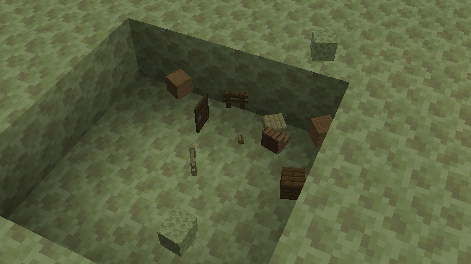 Items dropped by a destroyed bundle (Image via Mojang)