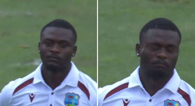 [Watch] “Dragonfly attack” - Jayden Seales survives eye injury scare in WI vs SA 2nd Test