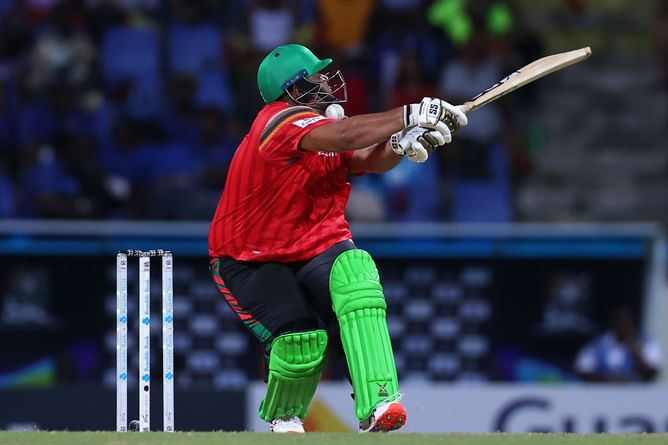 [Watch] Azam Khan gets castled after being struck on the neck by a bouncer in CPL 2024