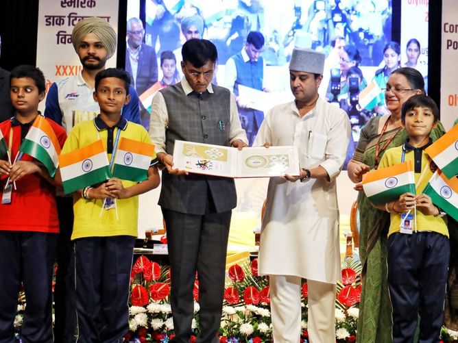 [In Pictures] India's Department of Posts releases commemorative postage stamps to celebrate Paris Olympics