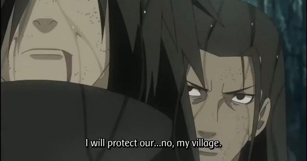 Hashirama kills Madara in their final confrontation in Naruto (Image via Pierrot)