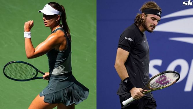 How many of the 5 tennis couples at US Open 2024 survived the second round? Ft. Paula Badosa and Stefanos Tsitsipas