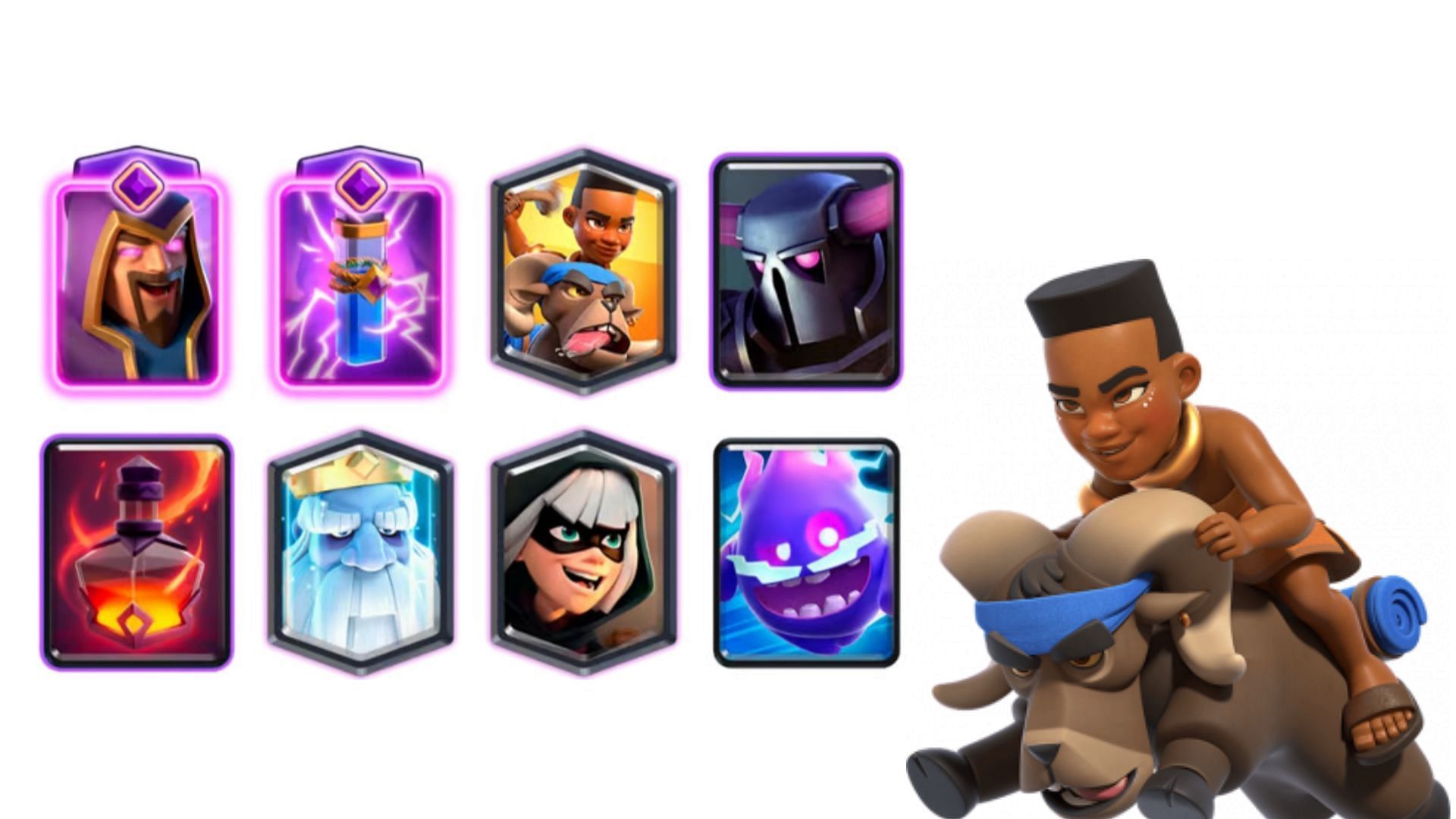 Ram Rider Pekka Ghost battle deck in Clash Royale (Image via Supercell)