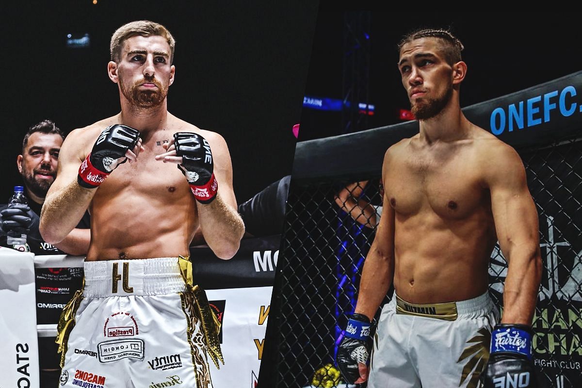 Jonathan Haggerty (Left) faced Vladimir Kuzmin (Right) in his bantamweight debut