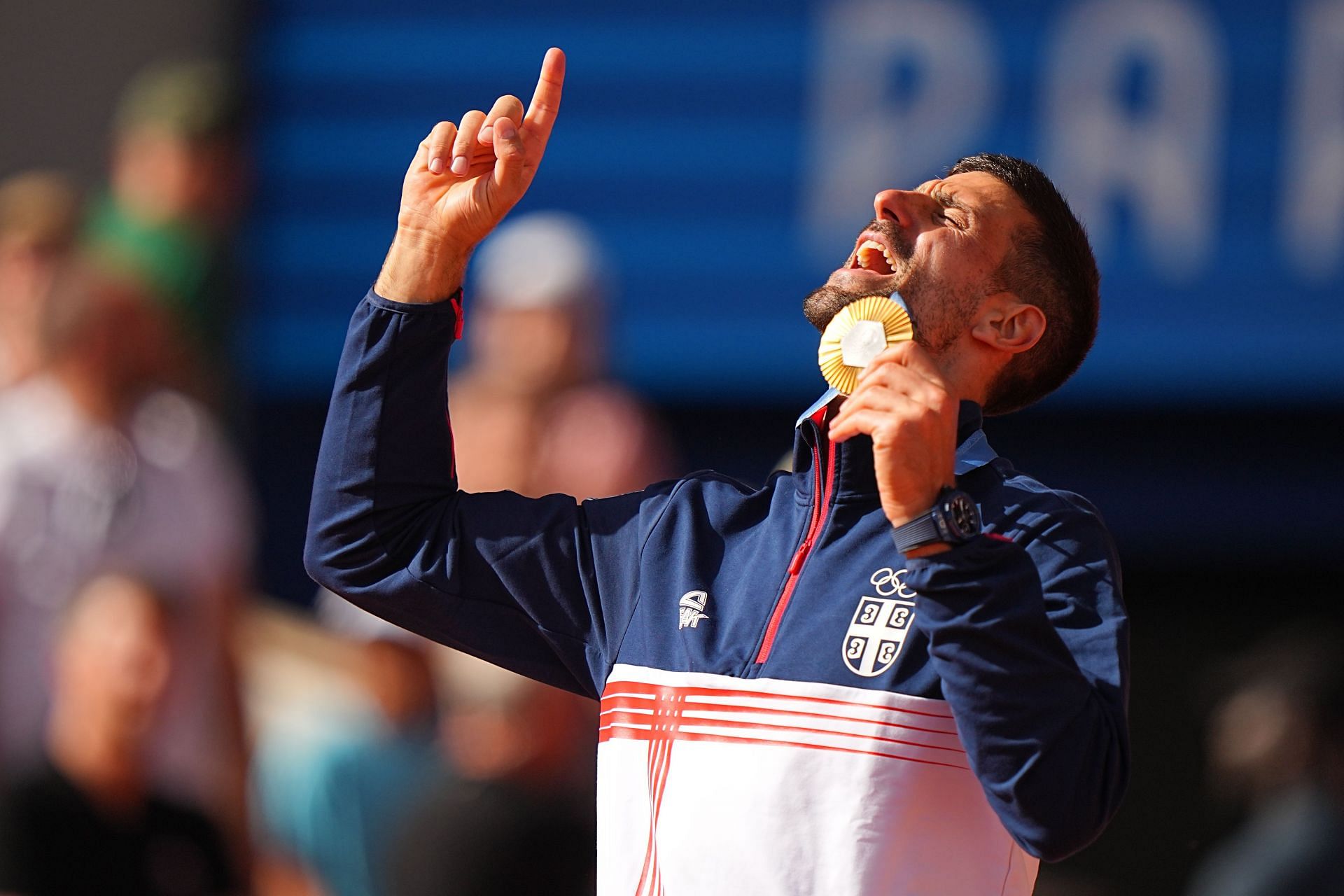 Novak Djokovic pictured at the 2024 Paris Olympics (Source: Getty Images)