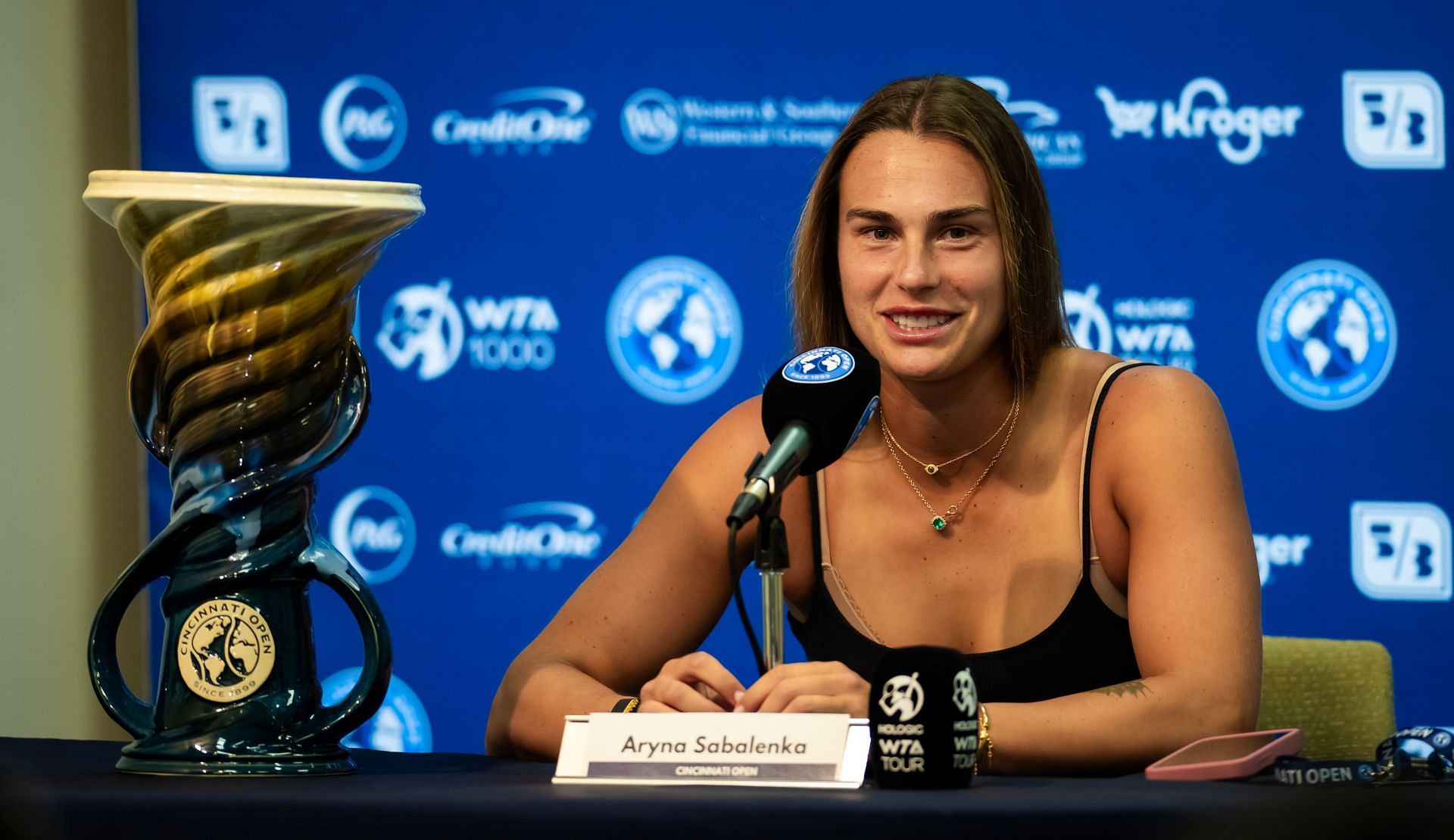 Aryna Sabalenka pictured at Cincinnati Open 2024 - Source: Getty