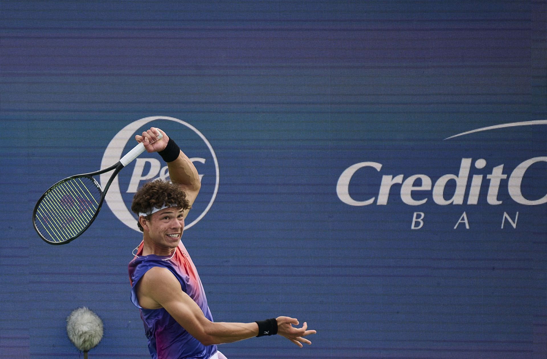 Ben Shelton in action at the 2024 Cincinnati Open (Source: Getty)