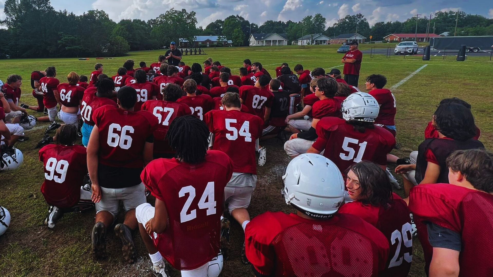 New Brockton High School football players (Credit- X/NBHSFB)