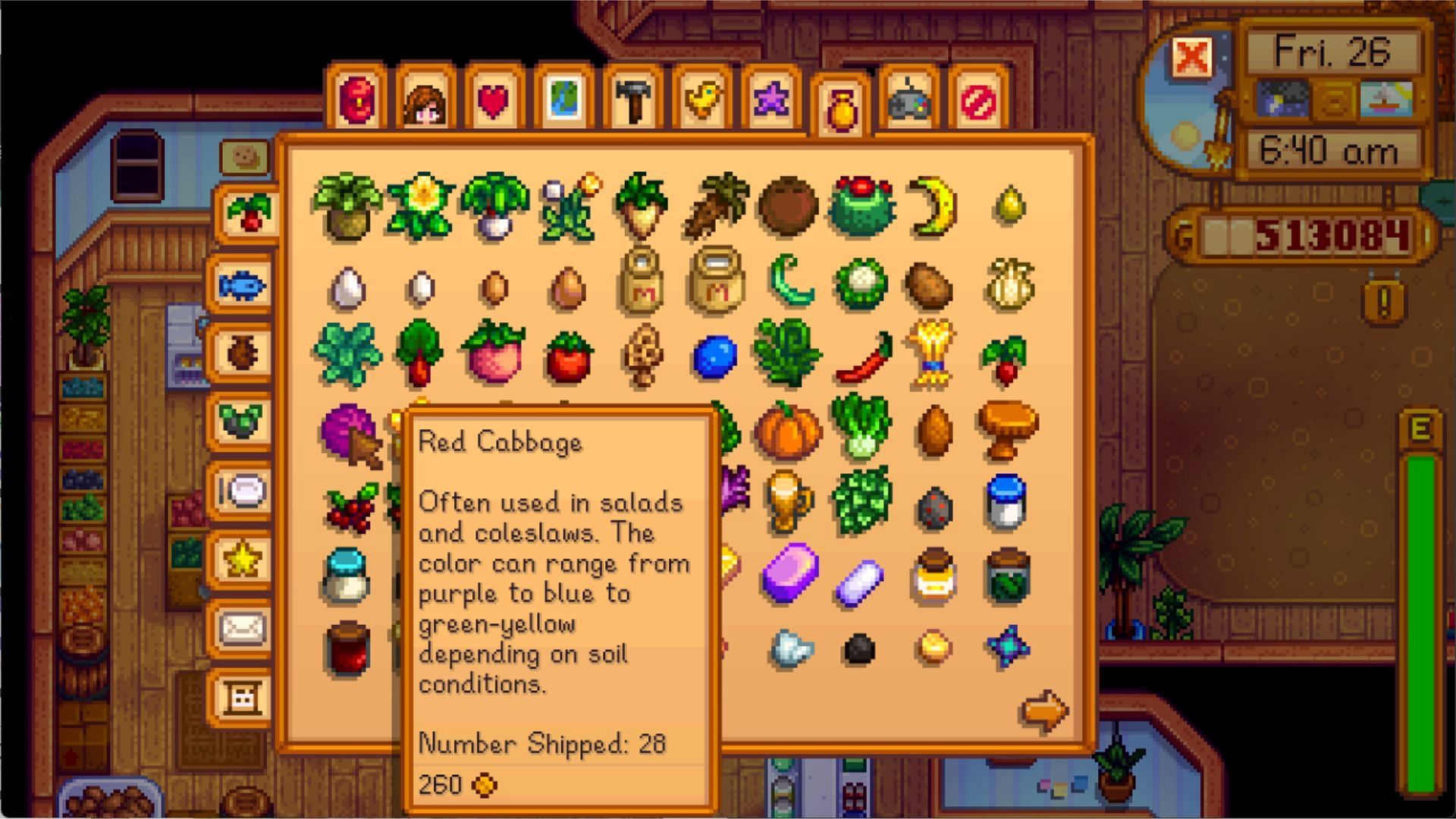 Red Cabbage in Stardew Valley can be gifted to NPCs (Image via ConcernedApe)