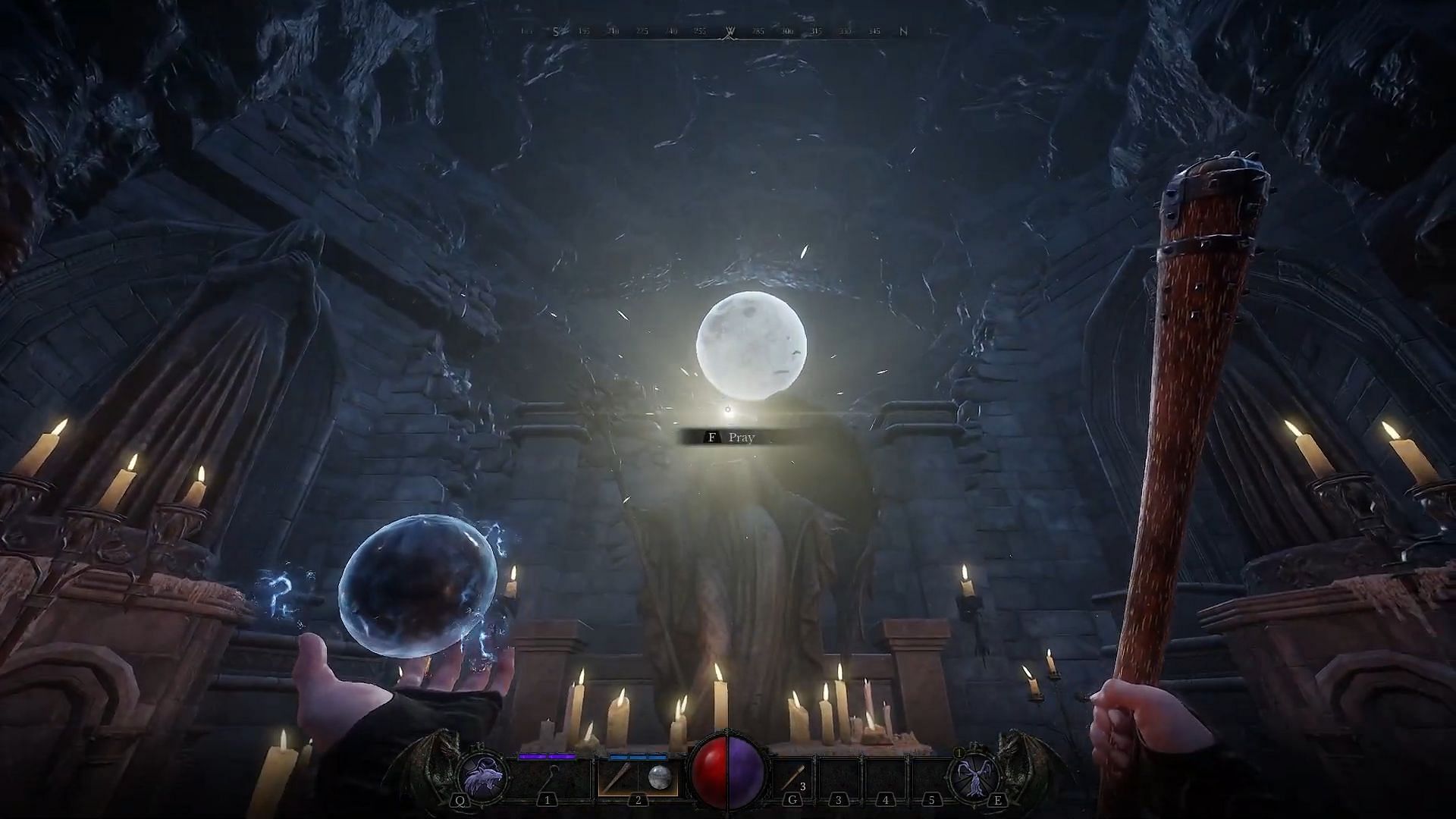 Pray to the white light to get the Pendant (Image via Mithril Interactive|| YouTube/Tony&#039;s Quest)