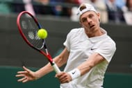 Denis Shapovalov in action at Wimbledon (Picture: Getty)