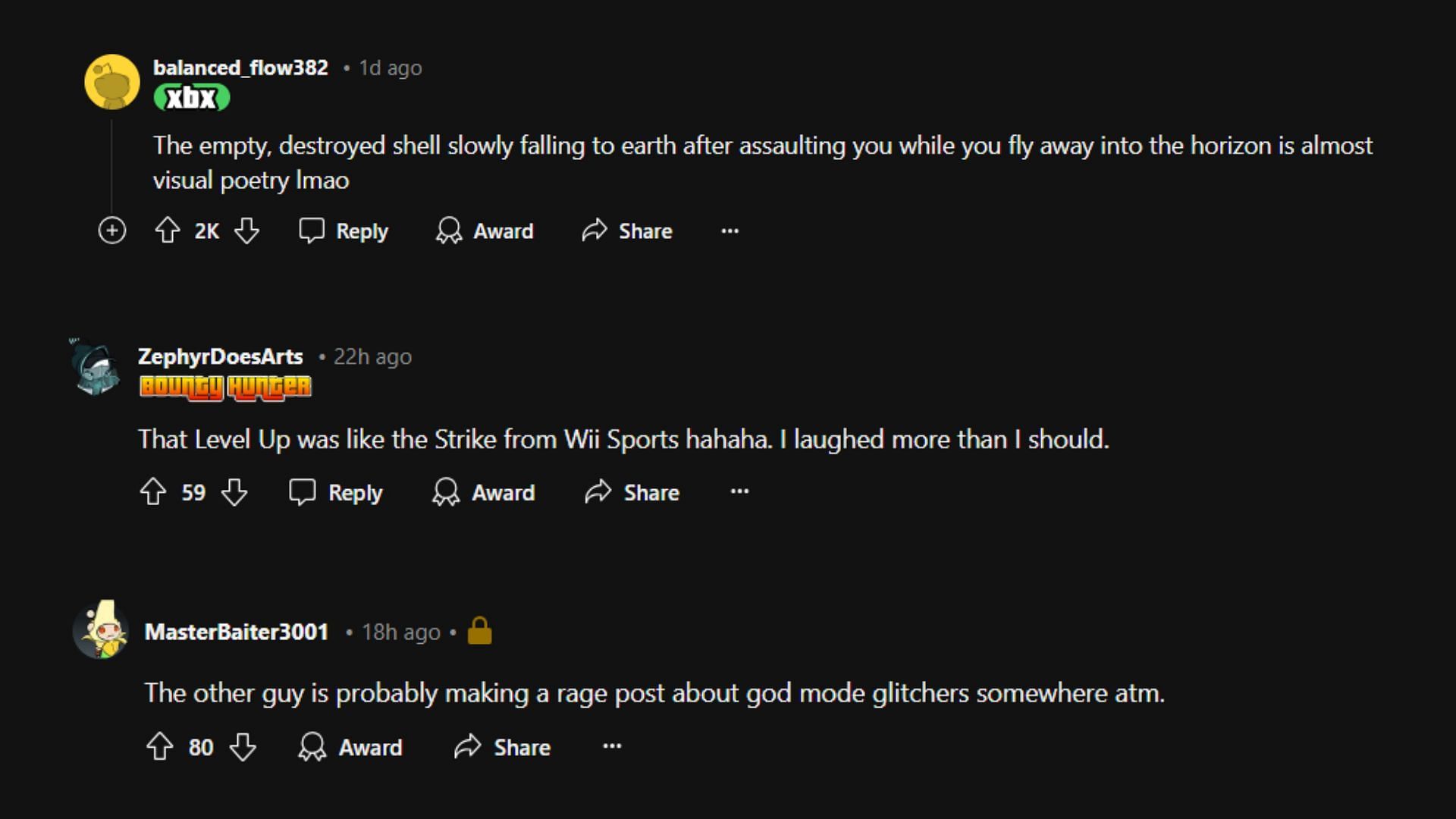 Fans&rsquo; reactions to the griefer&rsquo;s failed attempt to destroy the Velum (1/2) (Images via Reddit)