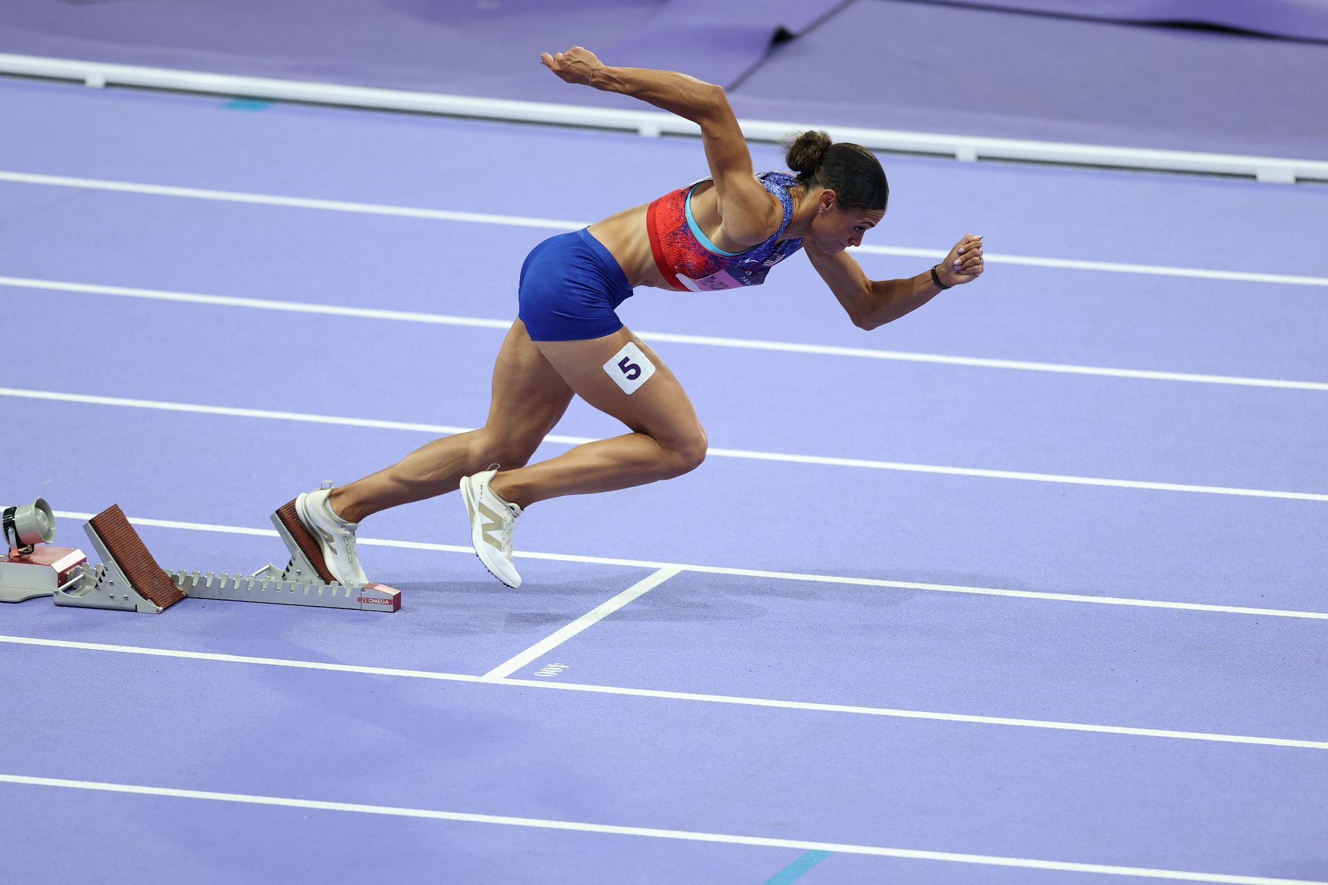 Sydney McLaughlin-Levrone at the 2024 Paris Olympics - Getty Images