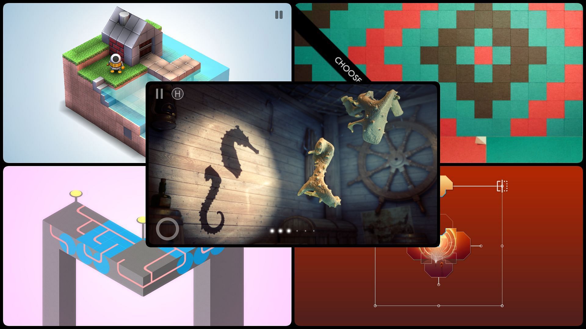 Unique Addictive Puzzle Games you can download today from Playstore (Image via Martin Magni/Rainbow Train/Hamster On Coke Games/Triada Studio Games/State of Play) 