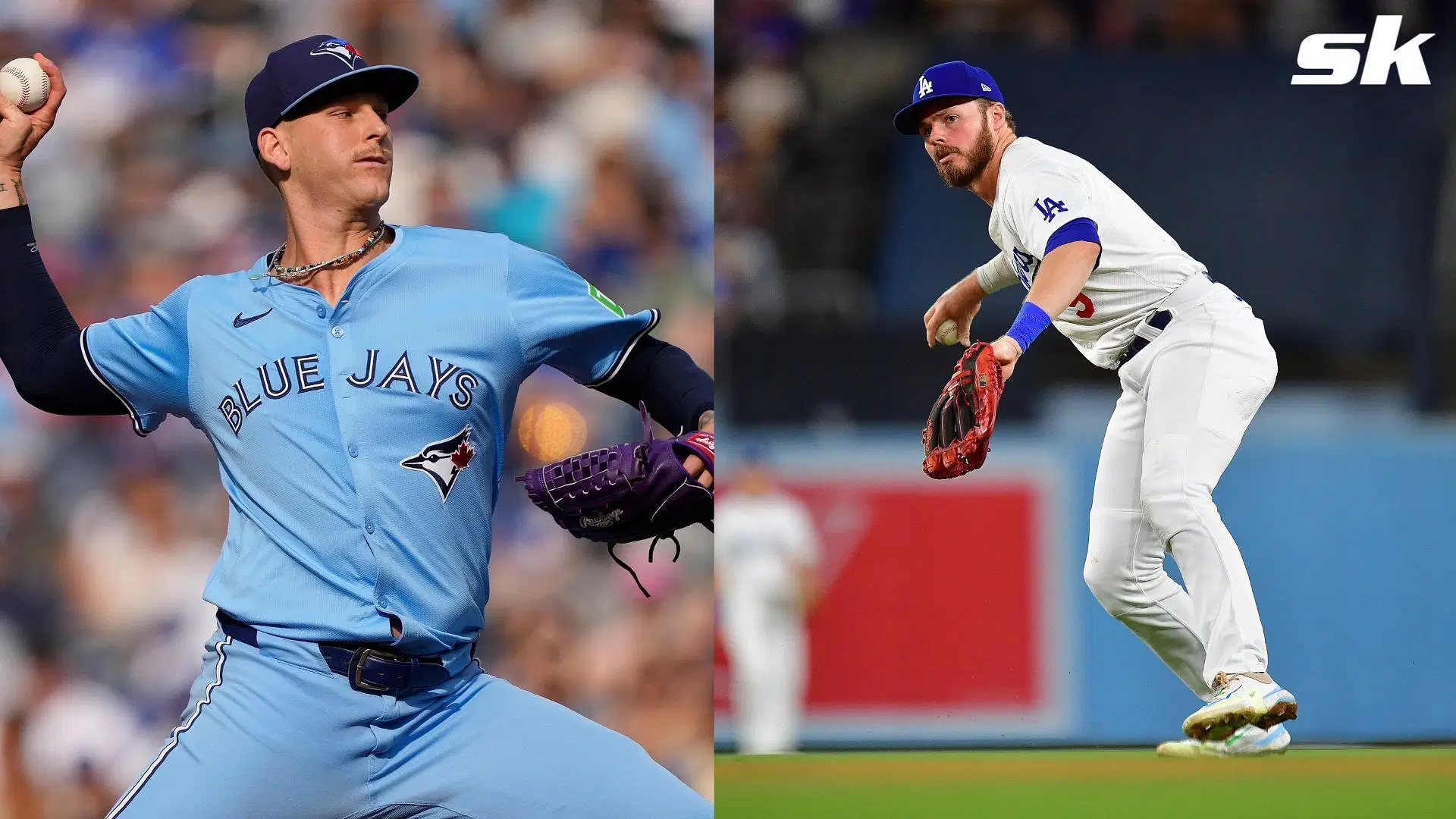 Gavin Lux and Bowden Francis are two players worth adding from the waiver wire in fantasy baseball leagues (Photo Source: IMAGN)