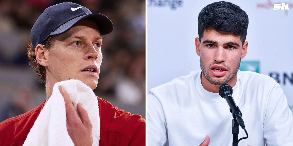 Jannik Sinner (L) and Carlos Alcaraz (Images: Getty)