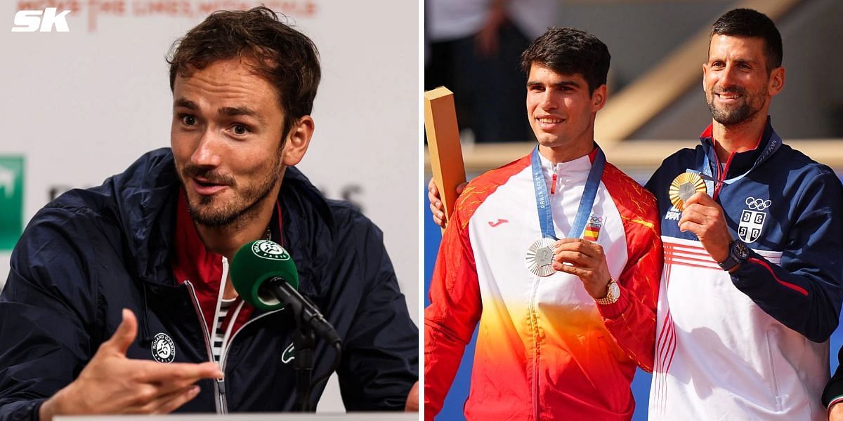 Daniil Medvedev amazed by Novak Djokovic beating Carlos Alcaraz to win Olympic gold (Source: Getty)