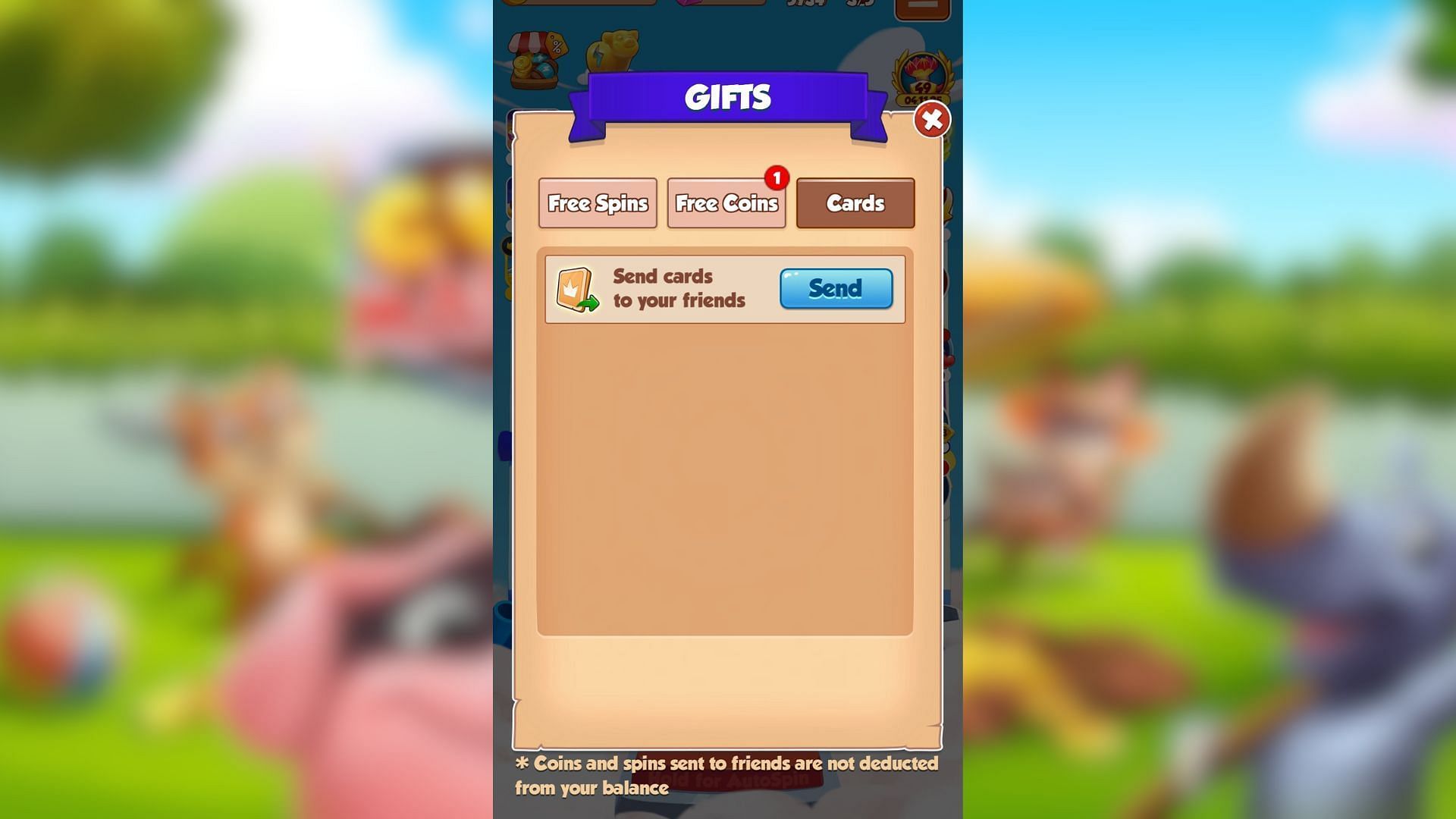 You can trade cards with your in-game friends (Image via Moon Active)