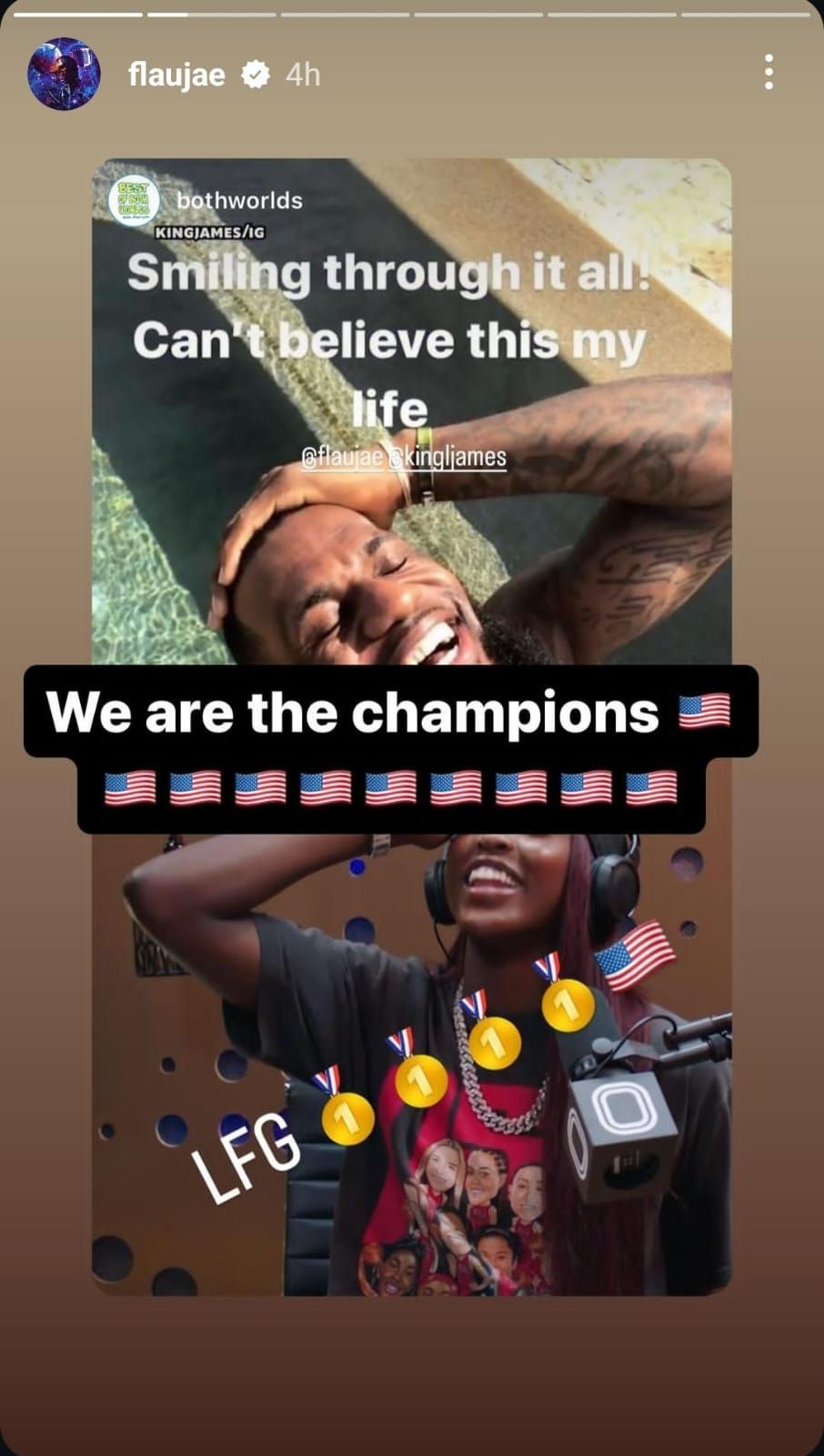 Credits: Flau&#039;jae Johnson&#039;s Instagram story