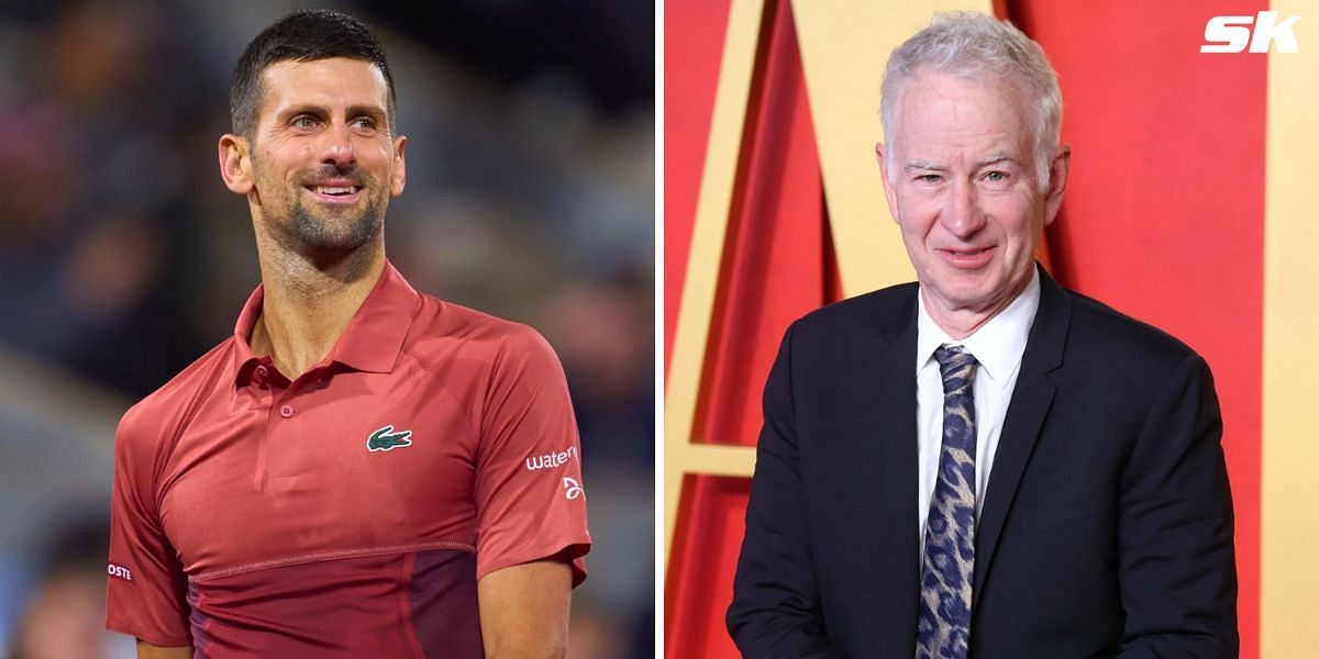 Novak Djokovic (L) and John McEnroe (R) (Source: Getty)