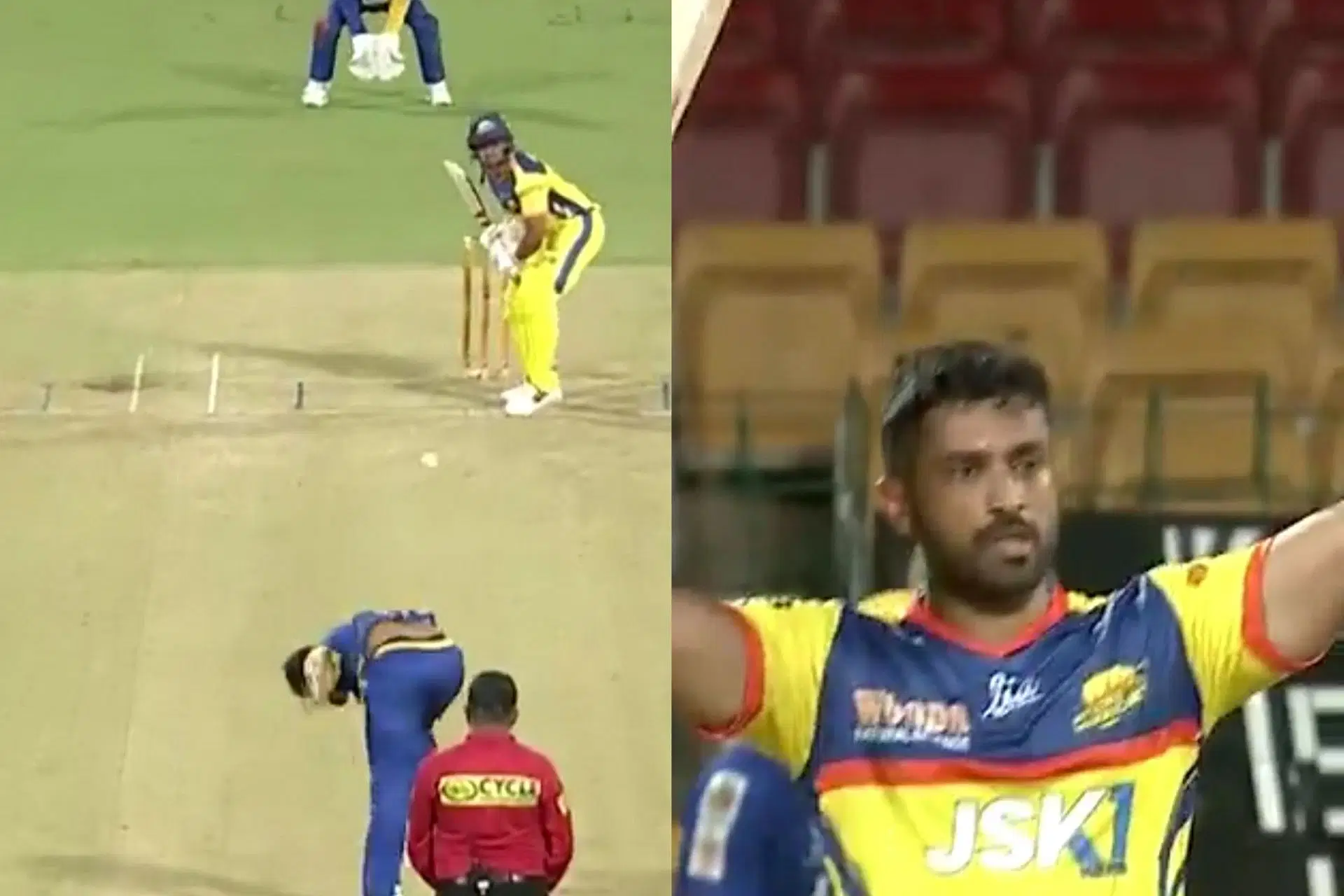 Karun Nair scored 124 off 48 balls (Image via X@Star SportsKan)