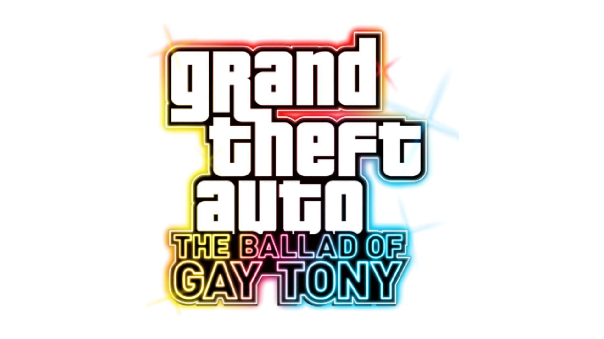 The official logo of Grand Theft Auto: The Ballad of Gay Tony (Image via Rockstar Games)