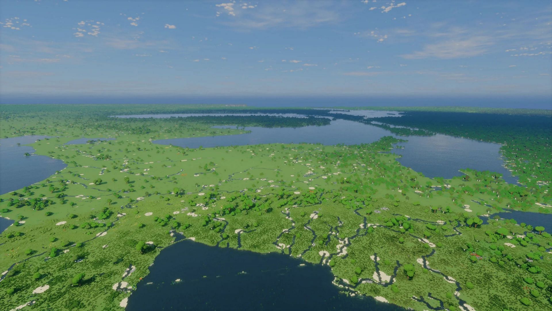 Minecraft map of US