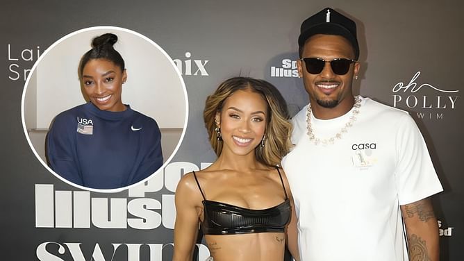 Deshaun Watson's girlfriend Jilly Anais cheers for 'greatest' Simone Biles as gymnast bags 2nd Paris Olympics gold