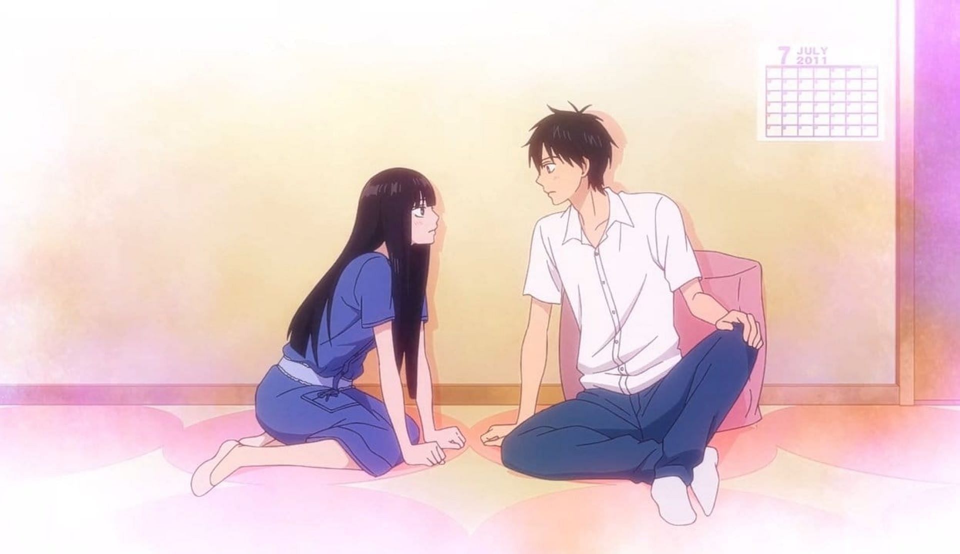 Sawako and Shota share a moment in Kimi ni Todoke season 3 (Image via Production I.G)