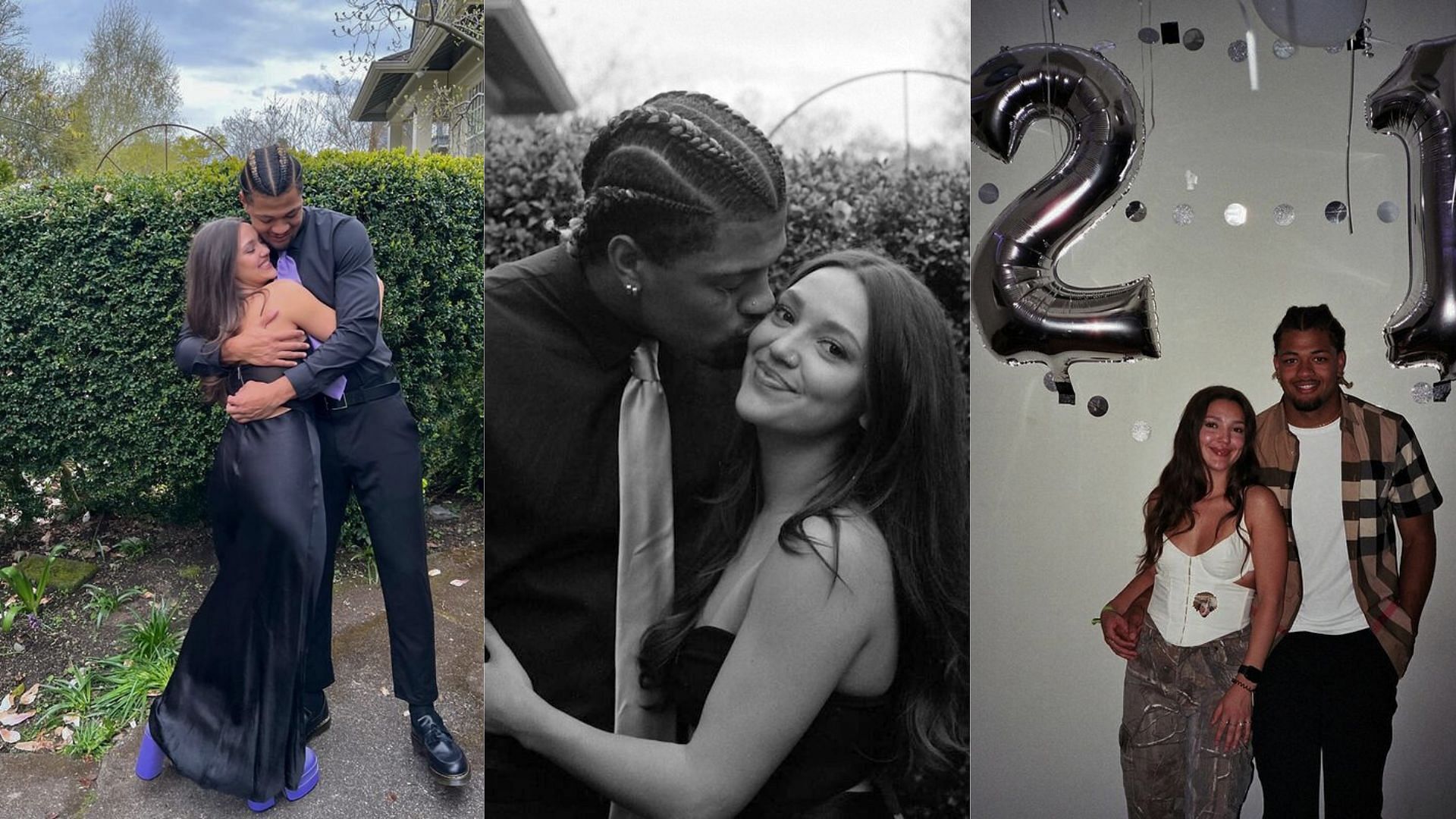 Rome Odunze and his girlfriend Alannah Davidson celebrate their third anniversary [Image credit: @alannah_davidson IG]