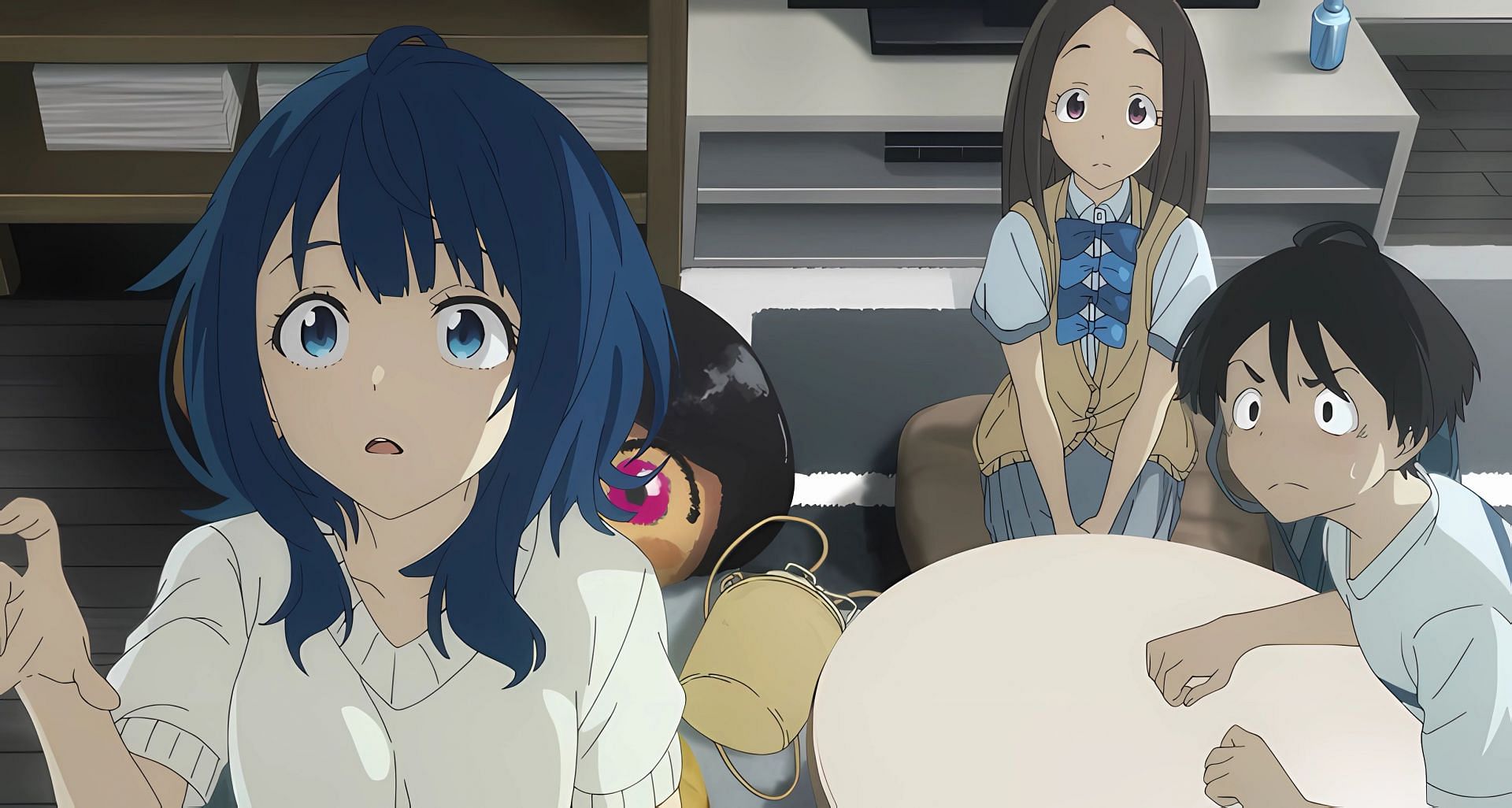 Anna, Kazuhiko, and Chihaya as seen in the anime (Image via A-1 Pictures)