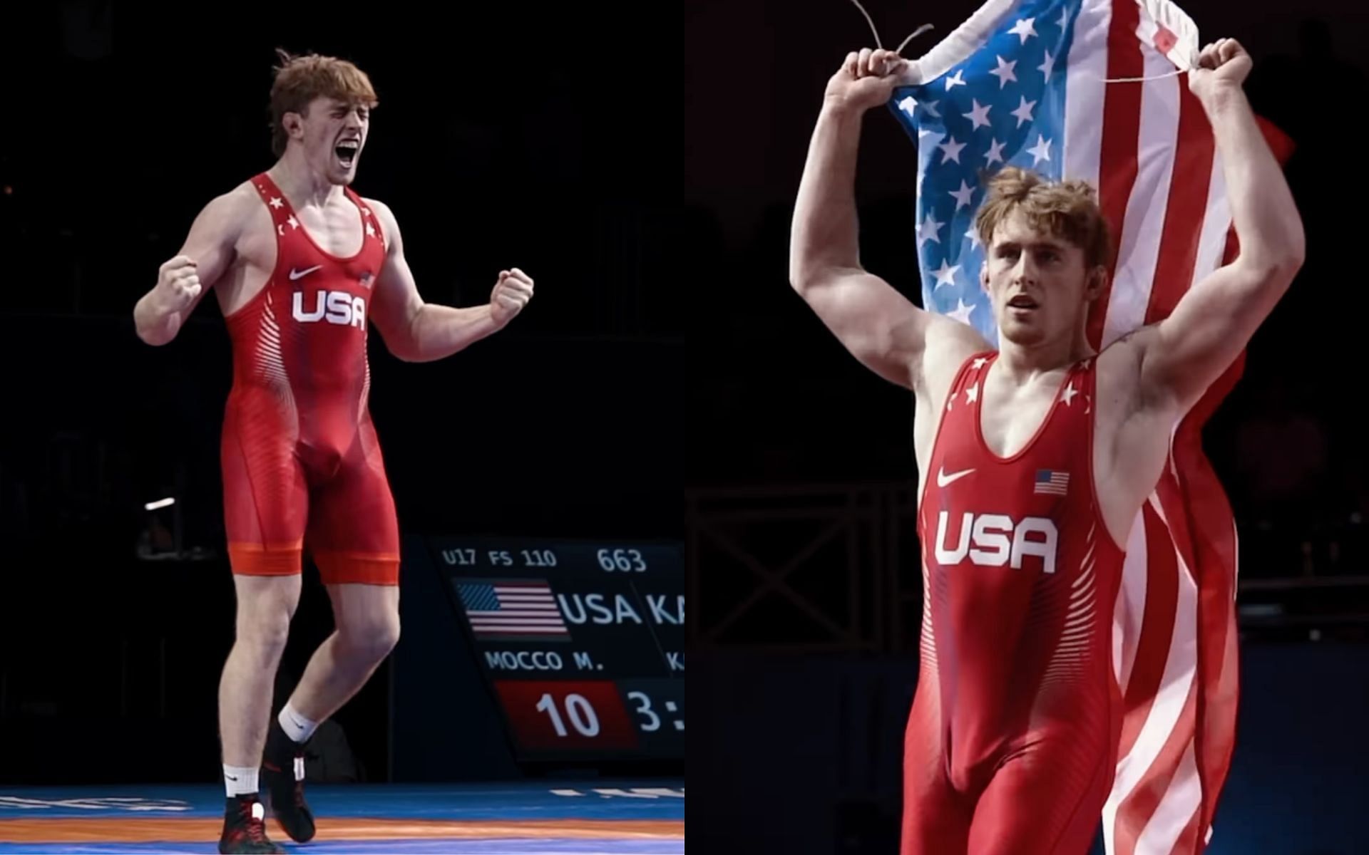 American Top Team prodigy Michael Mocco (pictured) became a U17 world champion on Aug. 24. [Image courtesy: @unitedworldwrestling on Instagram]