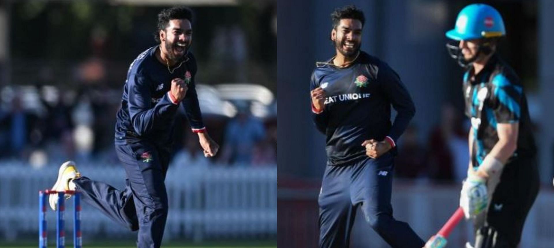 Lancashire all-rounder Venkatesh Iyer picked up two wickets in the last two deliveries of the penultimate over to help his team register a thrilling three-run victory over Worcestershire in a Group A fixture of the ongoing England Domestic One-Day Cup 2024 at the Emirates Old Trafford in Manchester on Wednesday, August 14 (Image credits: Lancashire Official Instagram)