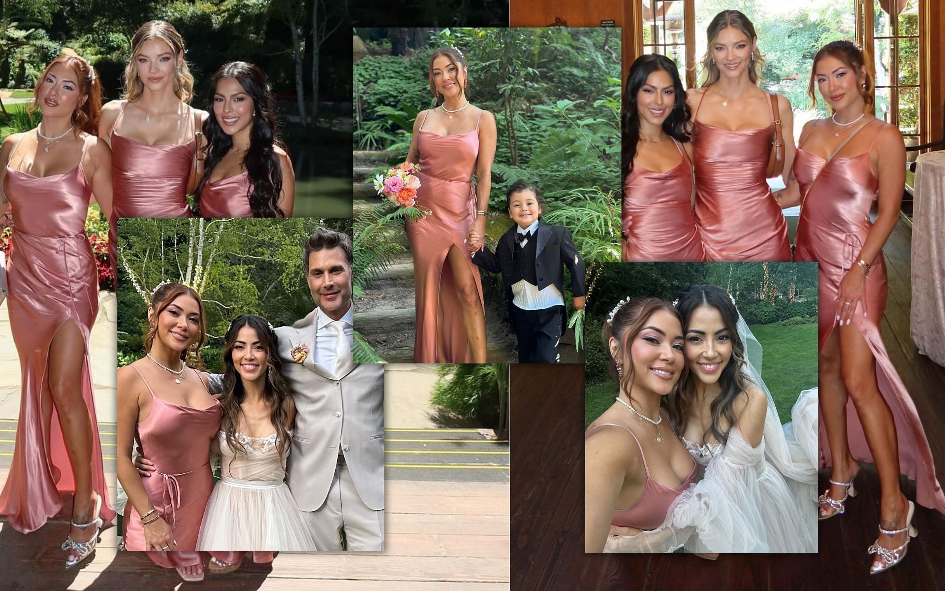 Celeste&#039;s snaps of bridesmaid look with son Raiden