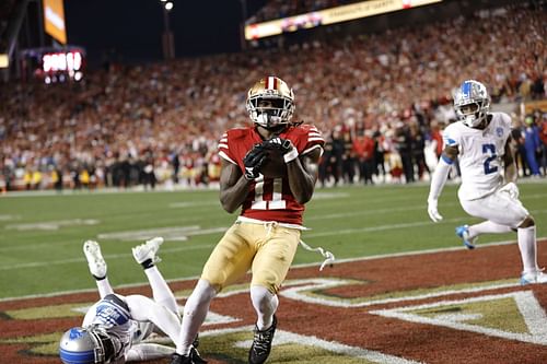 Brandon Aiyuk during the NFC Championship - Detroit Lions v San Francisco 49ers - Source: Getty