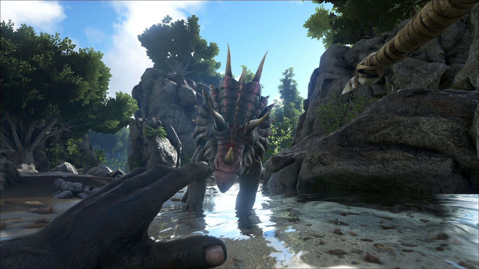 ARK: Survival Evolved gameplay (Image via Studio Wildcard)