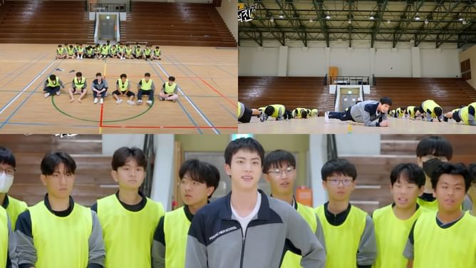 "THIS IS SO BRUTAL" — ARMYs joke about BTS' Jin being teased by high school students after he fails to recognize his band's song 'Butter' in RUN JIN