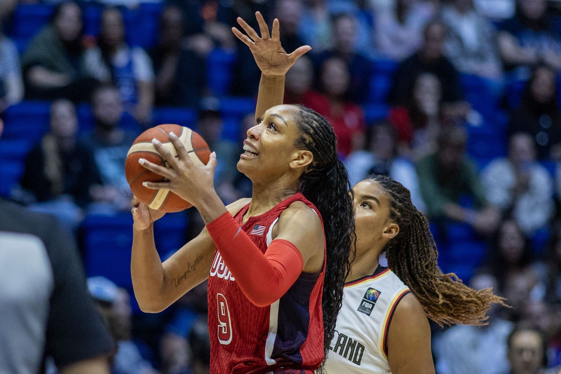 USA V Germany, Women. USA basketball showcase. - Source: Getty