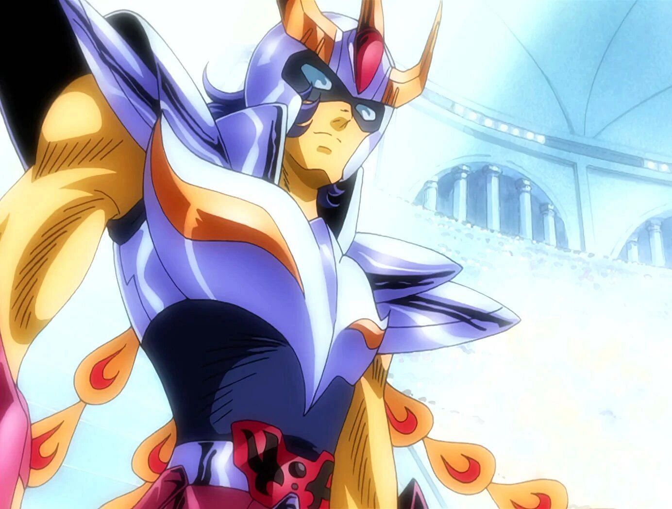 Ikki as seen in flashbacks of Saint Seiya Omega (Image via Toei Animation)